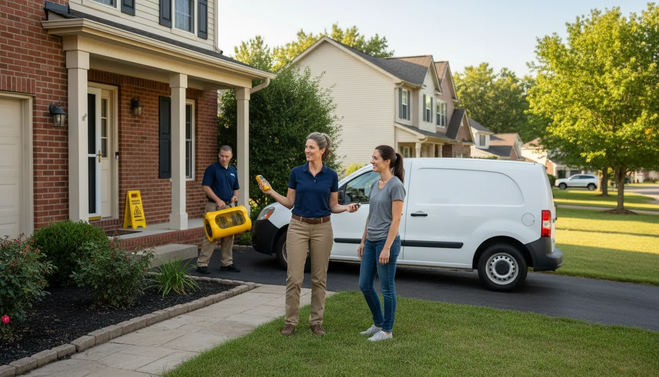 Residential water damage restoration in Lattimore, NC